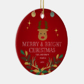 Elegantes Weihnachtsgeschenk Keramik Ornament (Rechts)