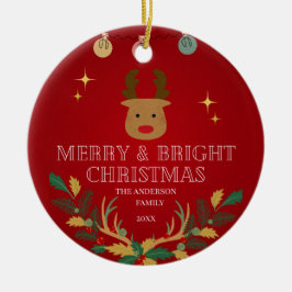 Elegantes Weihnachtsgeschenk Keramik Ornament