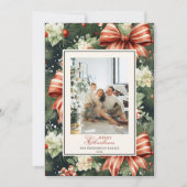 Elegantes Weihnachtsgeschenk Personalisiert Feiertagskarte (Vorderseite)