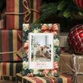 Elegantes Weihnachtsgeschenk Personalisiert Feiertagskarte