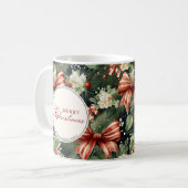 Elegantes Weihnachtsgeschenk Personalisiert Kaffeetasse (Vorderseite Links)
