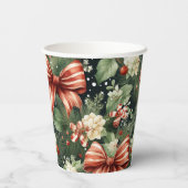 Elegantes Weihnachtsgeschenk Personalisiert Pappbecher (Rückseite)