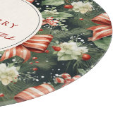 Elegantes Weihnachtsgeschenk Personalisiert Schneidebrett (Ecke)