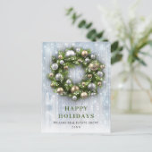 Elegantes Weihnachtsgeschenk Postkarte (Stehend Vorderseite)