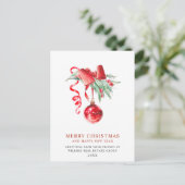 Elegantes Weihnachtsgeschenk Postkarte (Stehend Vorderseite)