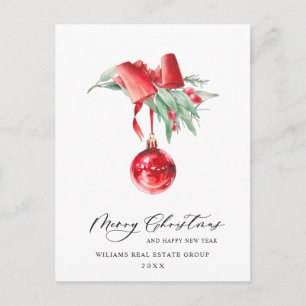 Elegantes Weihnachtsgeschenk Postkarte
