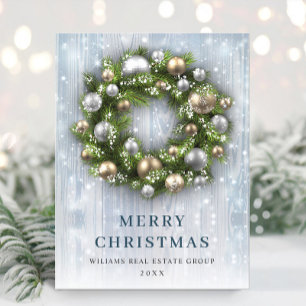 Elegantes Weihnachtsgeschenk Postkarte