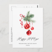 Elegantes Weihnachtsgeschenk Postkarte (Vorne/Hinten)