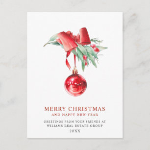Elegantes Weihnachtsgeschenk Postkarte