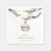 Elegantes Weihnachtsgeschenk Serviette (Vorderseite)