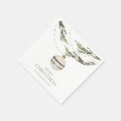 Elegantes Weihnachtsgeschenk Serviette (Ecke)