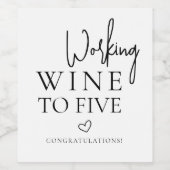 Elegantes Weihnachtsgeschenk Weinkarte Weinetikett (Einzelnes Label)