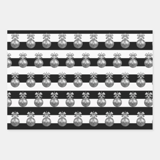 Elegantes Weihnachtsgeschmack Geschenkpapier Set (Vorderseite 3)