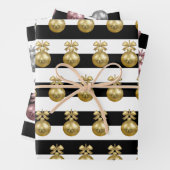 Elegantes Weihnachtsgeschmack Geschenkpapier Set (Beispiel)