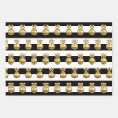 Elegantes Weihnachtsgeschmack Geschenkpapier Set (Vorderseite)