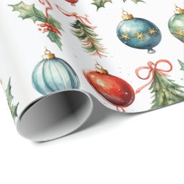 Elegantes Weihnachtsgeschmuckpapier Geschenkpapier