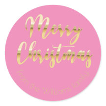 Elegantes Weihnachtsgold aus Metall pink