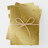 Elegantes Weihnachtsgold Geschenkpapier Set (Beispiel)