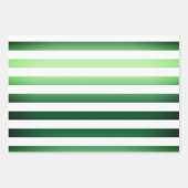 Elegantes Weihnachtsgrün und Weiß-Muster Geschenkpapier Set (Vorderseite 3)