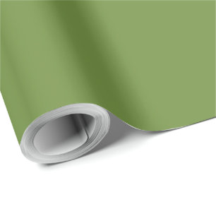 Elegantes Weihnachtsgrün Vollton  Geschenkpapier