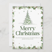 Elegantes Weihnachtsgrüße Familienhotel Foto Einladung (Vorderseite)