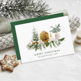 Elegantes Weihnachtsgrüßen Feiertagskarte