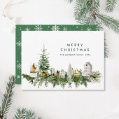 Elegantes Weihnachtsgrüßen Feiertagskarte