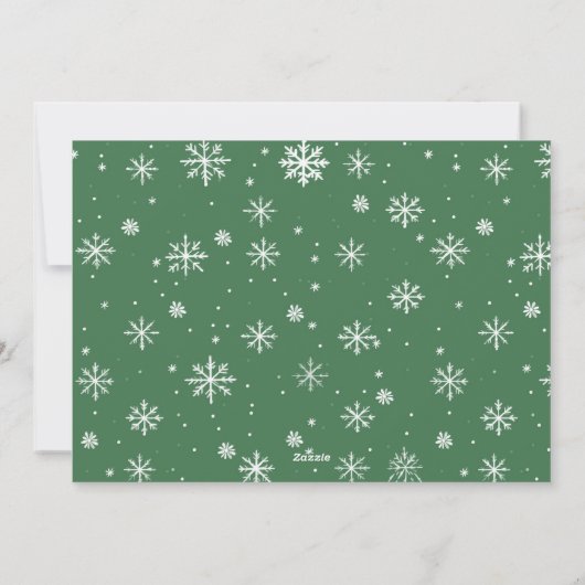 Elegantes Weihnachtsgrüßen Feiertagskarte (Rückseite)