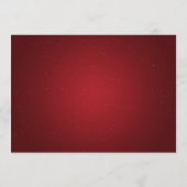 Elegantes Weihnachtshochzeits-Menü-Goldrot Menükarte (Rückseite)