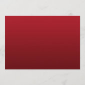 Elegantes Weihnachtshochzeits-Menü-Rot-Silber Menükarte (Rückseite)