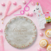 Elegantes Weihnachtsjahr Pappteller (Party)