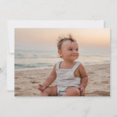 Elegantes Weihnachtskalligrafie Foto Happy Feiertagskarte (Rückseite)