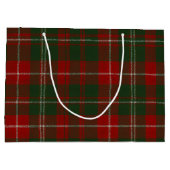 Elegantes Weihnachtskariertuch Große Geschenktüte (Rückseite)
