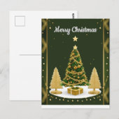 Elegantes Weihnachtskartendesign Postkarte (Vorne/Hinten)