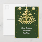 Elegantes Weihnachtskartendesign Postkarte (Vorne/Hinten)