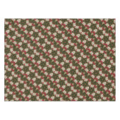 Elegantes Weihnachtskraut Rotes grünes Kaleidoskop Tischdecke (Vorderseite (Horizontal))