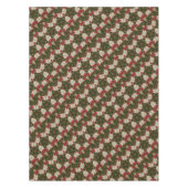 Elegantes Weihnachtskraut Rotes grünes Kaleidoskop Tischdecke (Vorderseite)