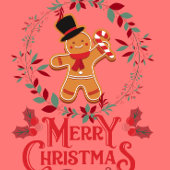 elegantes Weihnachtskuchen-Wrapping Paper Geschenkpapier