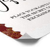 Elegantes Weihnachtslied Geheimtipps Börse Poster (Ecke)