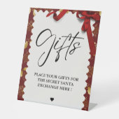 Elegantes Weihnachtslied Geheimtipps Börse Sockelschild (Vorderseite)