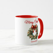 Elegantes Weihnachtslied Tasse (VorderseiteRechts)