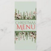 Elegantes Weihnachtsmenü für Ihren Urlaub Menükarte (Rückseite)