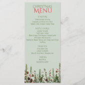 Elegantes Weihnachtsmenü für Ihren Urlaub Menükarte (Vorderseite)