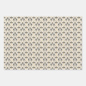 Elegantes Weihnachtsmotiv mit Goldenen Foil Acc Geschenkpapier Set (Vorderseite 2)