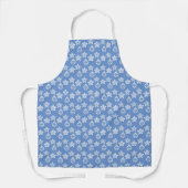 Elegantes Weihnachtsmuster auf Light Blue Schürze (Vorderseite)