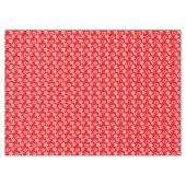 Elegantes Weihnachtsmuster auf Red Tablecloth Tischdecke (Vorderseite (Horizontal))