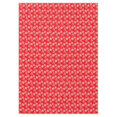 Elegantes Weihnachtsmuster auf Red Tablecloth Tischdecke (Vorderseite)