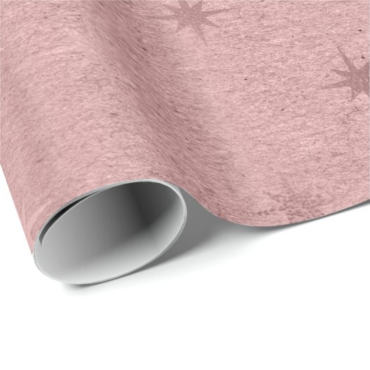 Elegantes Weihnachtsmuster der Rose Geschenkpapier (Rolleneckpunkt)