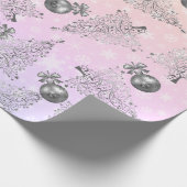 Elegantes Weihnachtsmuster Geschenkpapier (Ecke)