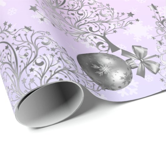 Elegantes Weihnachtsmuster Geschenkpapier (Rolleneckpunkt)